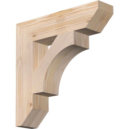 Ekena Millwork Westlake Slat Smooth Bracket, Douglas Fir, 3 1/2"W x 16"D x 16"H BKT04X16X16WTL06SDF